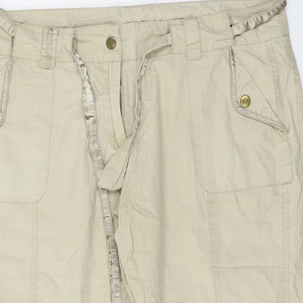 Dorothy Perkins  Womens Beige   Cargo Shorts Size 14