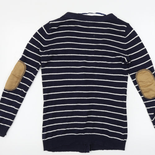 Atmosphere  Womens Blue Striped  Cardigan Jumper Size 8