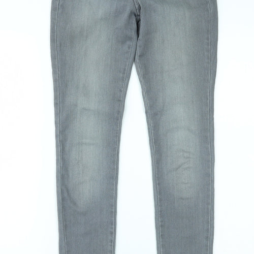 TU Womens Grey  Denim Skinny Jeans Size 8 L30 in