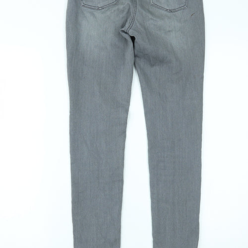 TU Womens Grey  Denim Skinny Jeans Size 8 L30 in