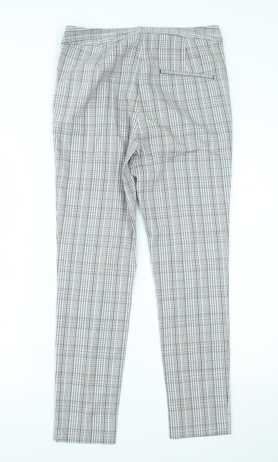 Zara Womens Multicoloured Plaid  Trousers  Size S L27 in