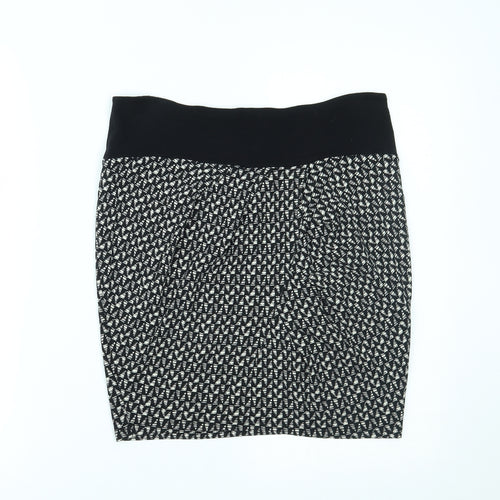 NEXT Womens Black Geometric  Maxi Skirt Size 6