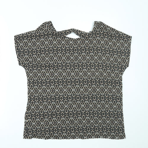 TU Womens Multicoloured Geometric  Basic T-Shirt Size 14