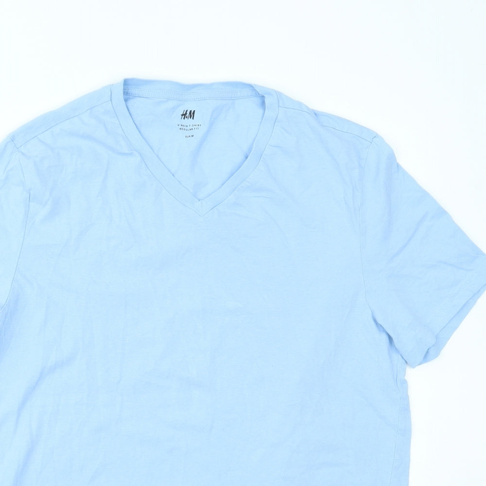 H&M Mens Blue    T-Shirt Size M