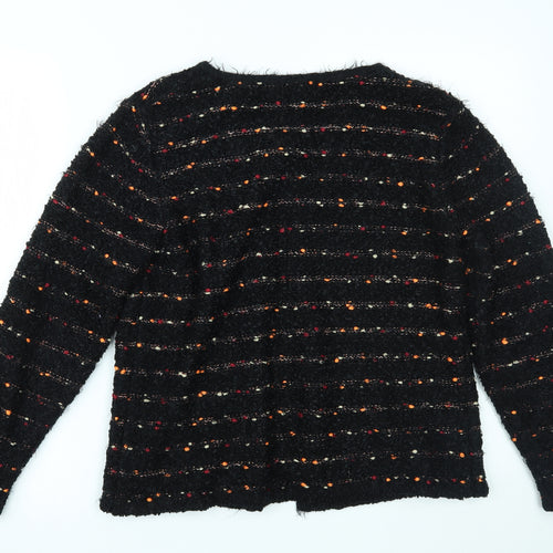 CHIANTI Womens Black Polka Dot  Cardigan Jumper Size M