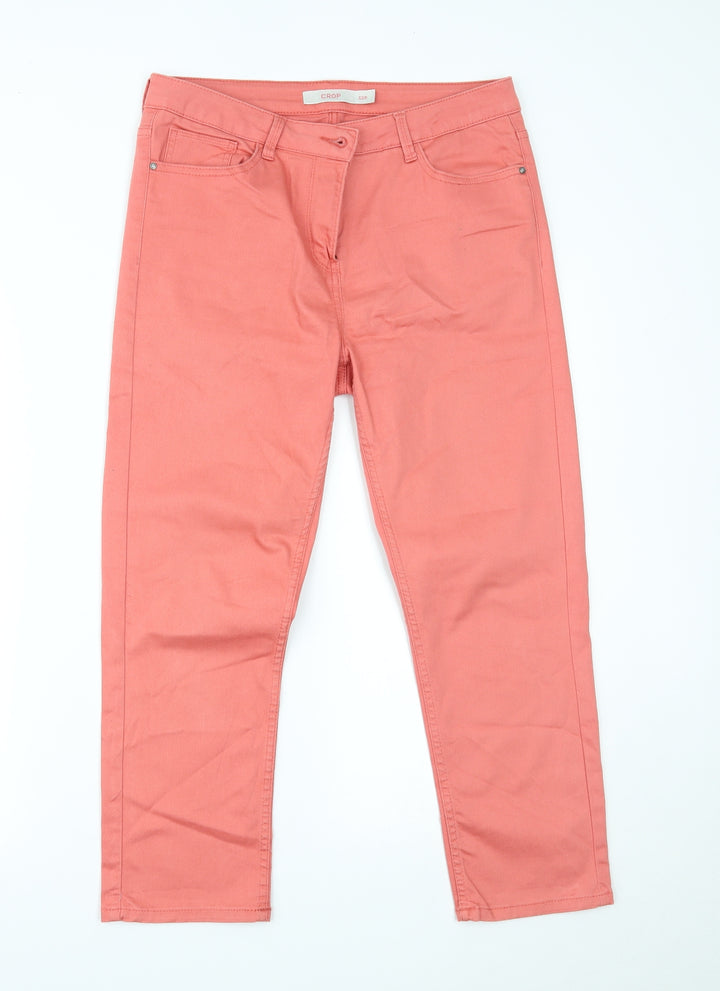 crop Womens Pink  Denim Skinny Jeans Size 12 L22.5 in