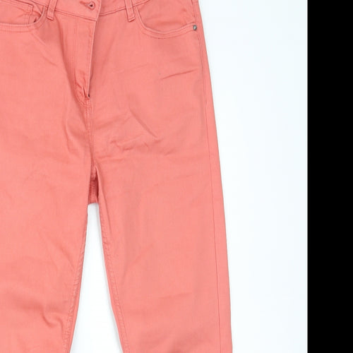 crop Womens Pink  Denim Skinny Jeans Size 12 L22.5 in
