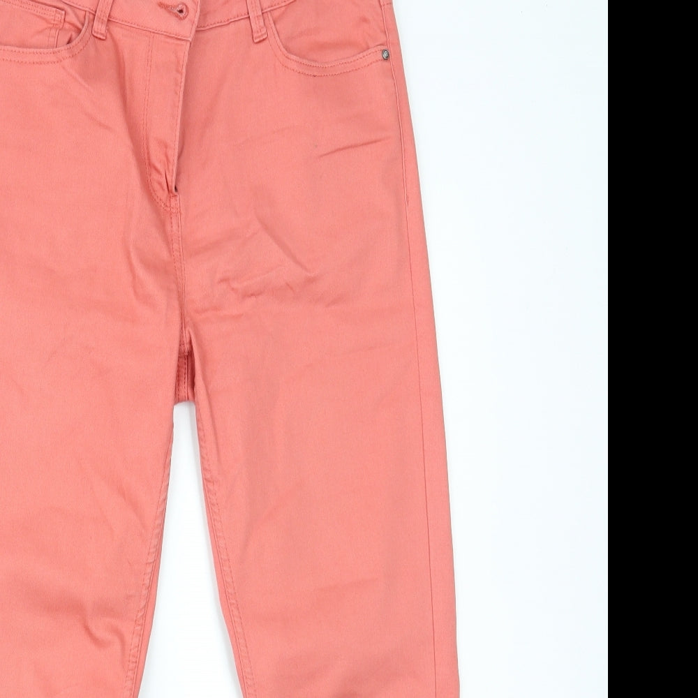 crop Womens Pink  Denim Skinny Jeans Size 12 L22.5 in