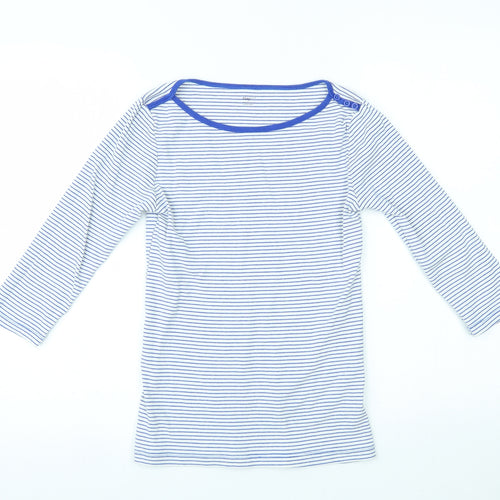 Gap Womens White Striped  Basic Blouse Size S
