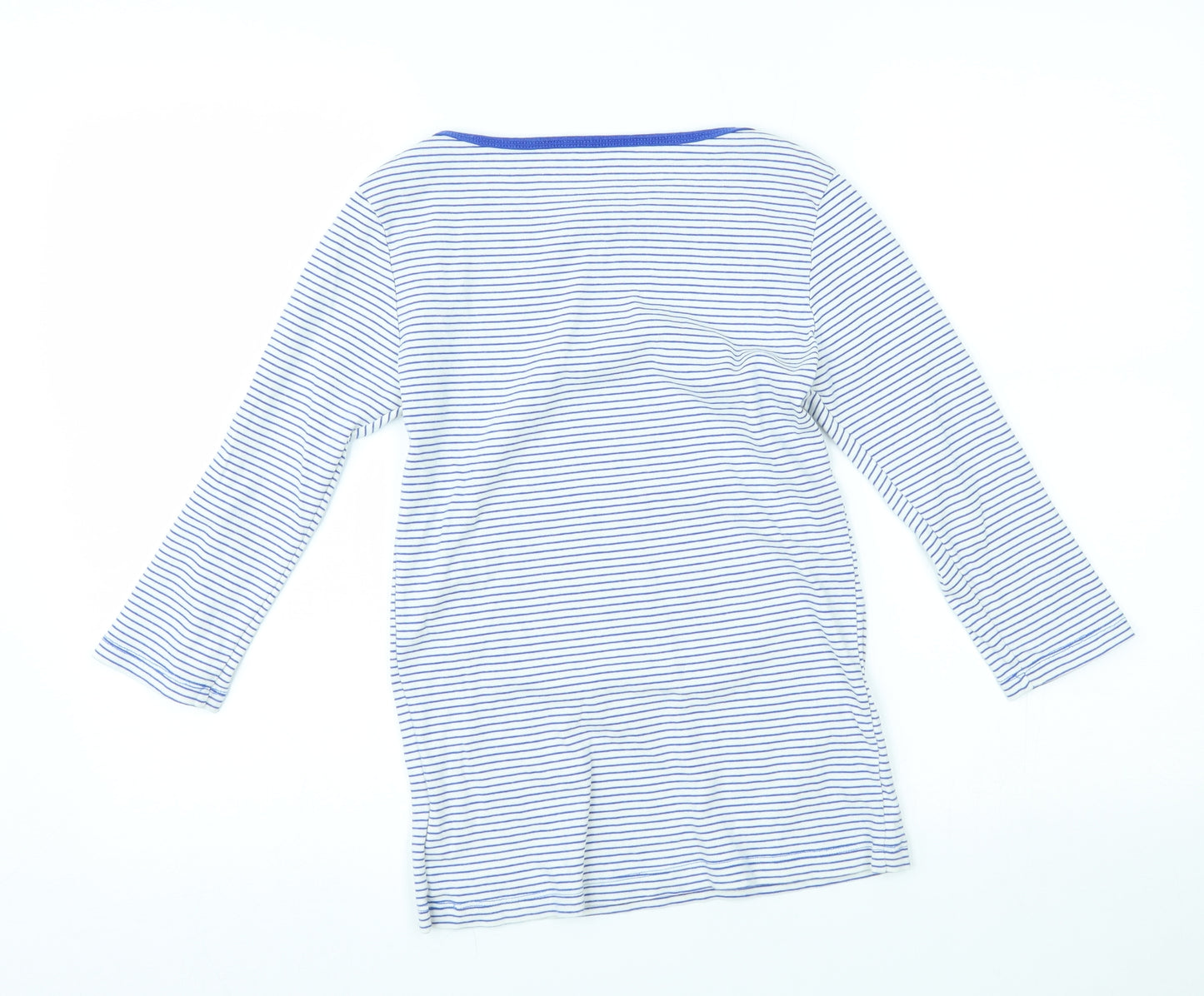 Gap Womens White Striped  Basic Blouse Size S