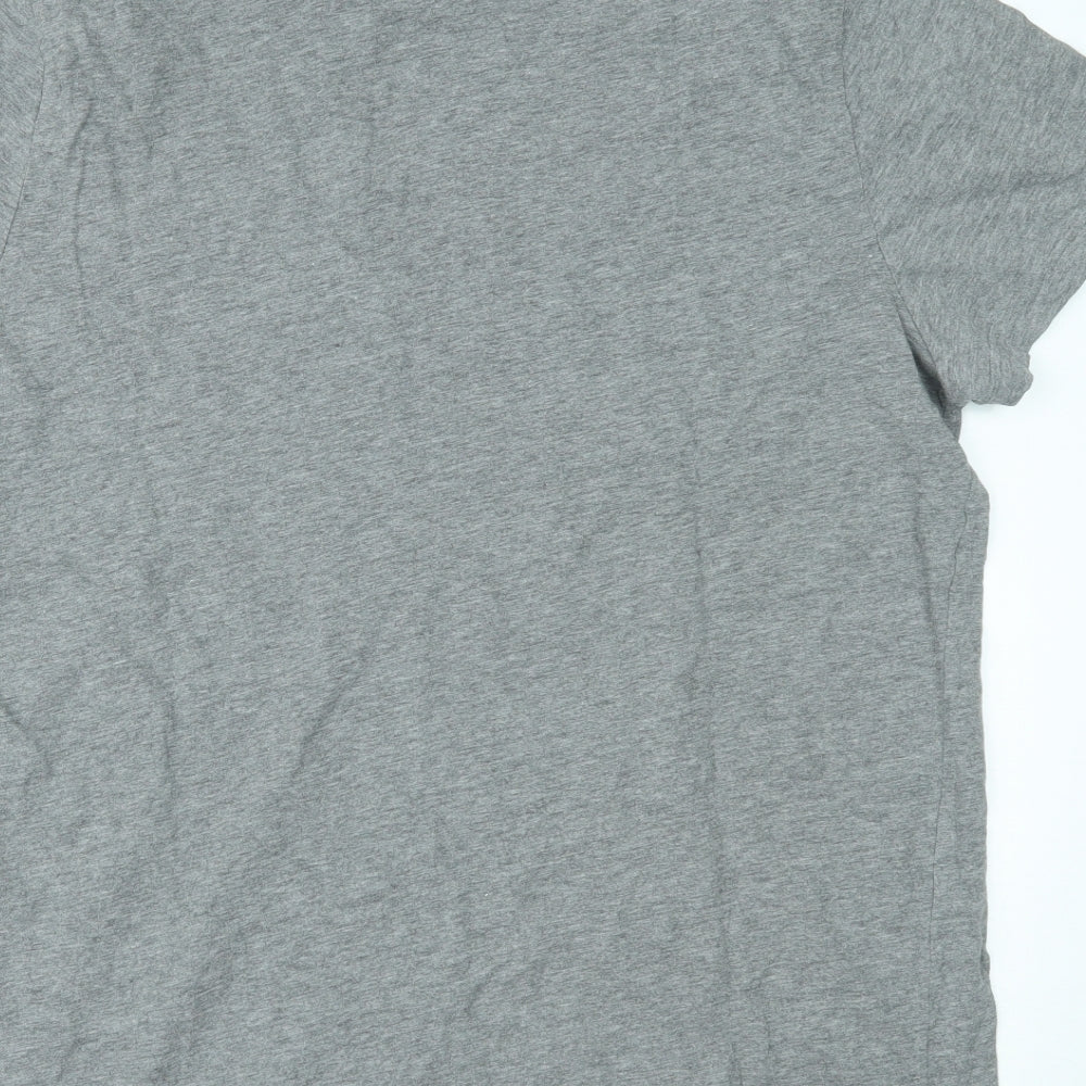 TU Mens Grey    T-Shirt Size L