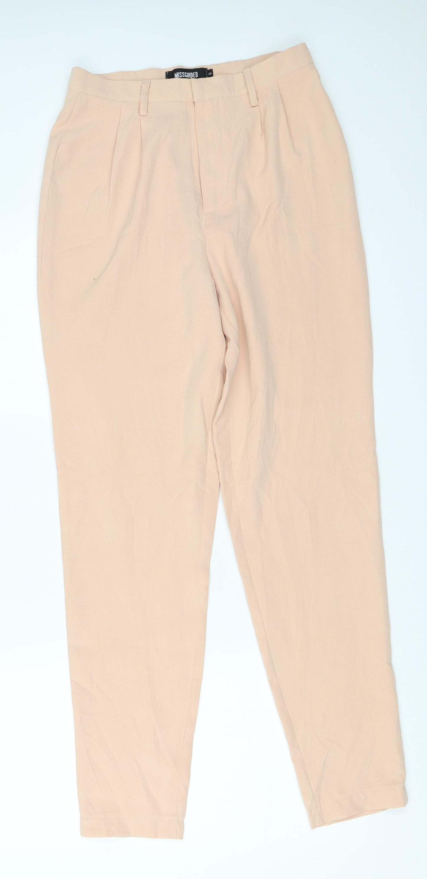 Missguided Womens Beige   Capri Trousers Size 6 L28 in