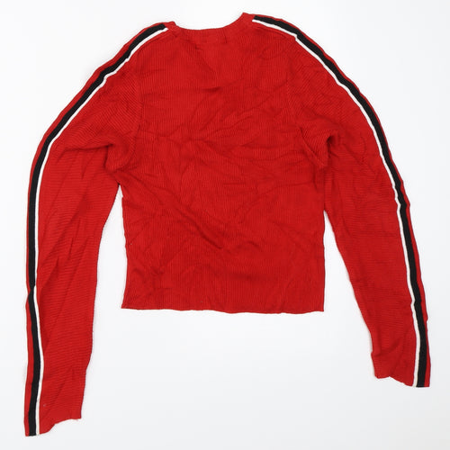 Primark Womens Red   Pullover Jumper Size XS