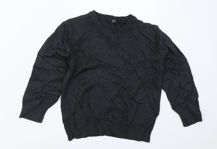 F&F Boys Grey Pullover Jumper Size 4-5 Years