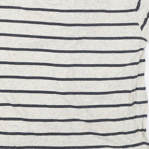 TU Boys Beige Striped  Basic T-Shirt Size 10 Years