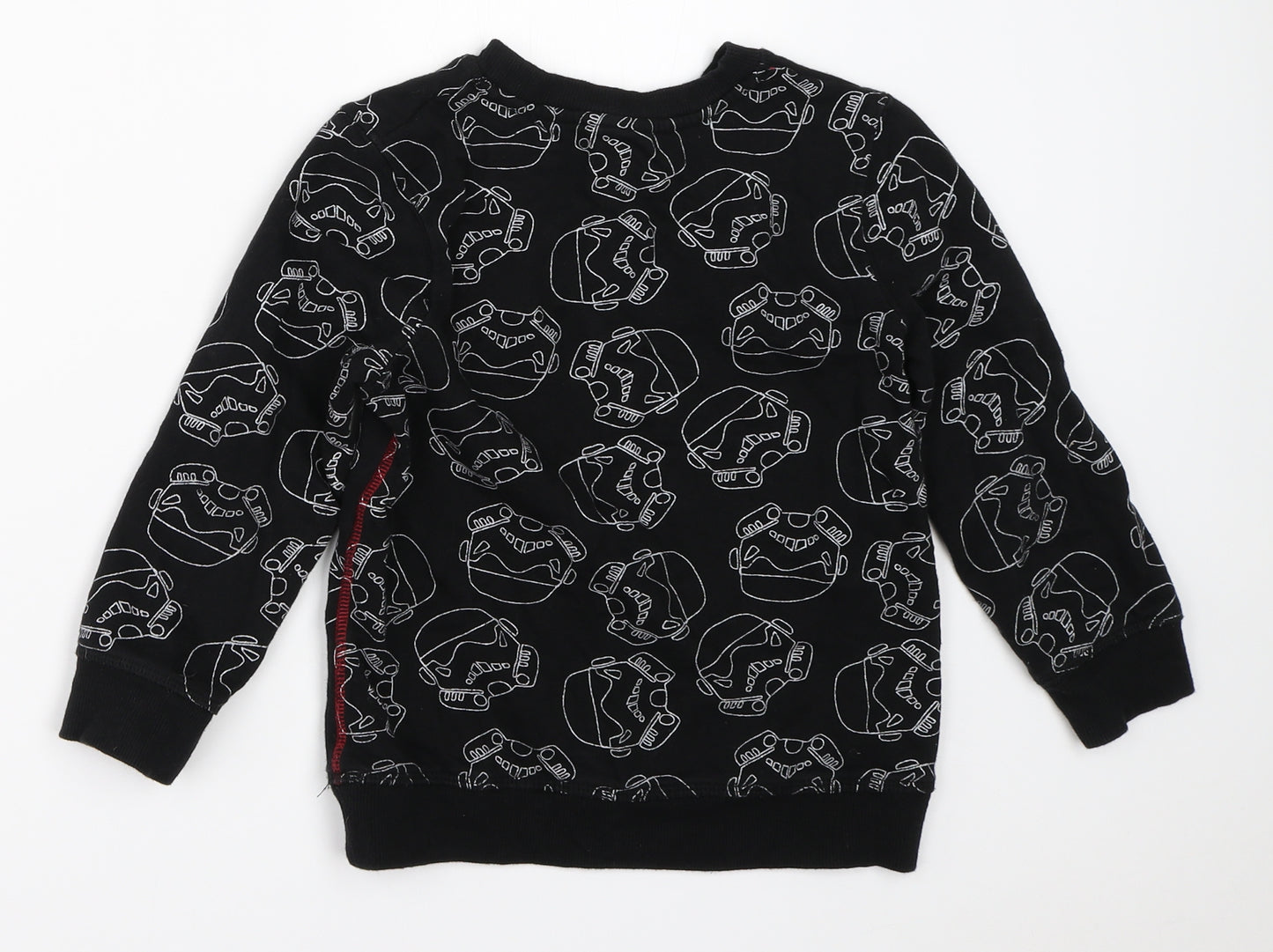 George Boys Black   Pullover Sweatshirt Size 6-7 Years  - star wars
