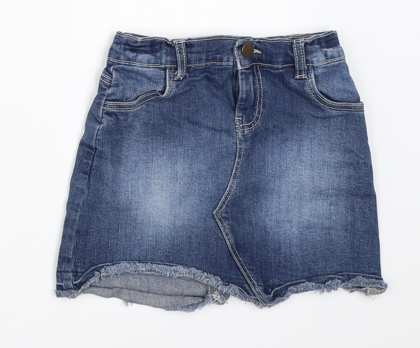 Nutmeg Girls Blue  Denim Mini Skirt Size 7-8 Years