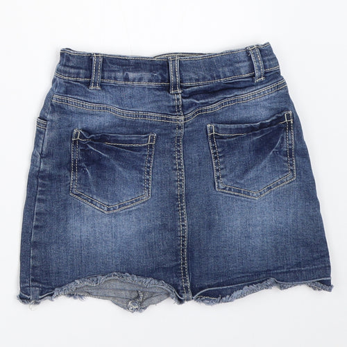 Nutmeg Girls Blue  Denim Mini Skirt Size 7-8 Years