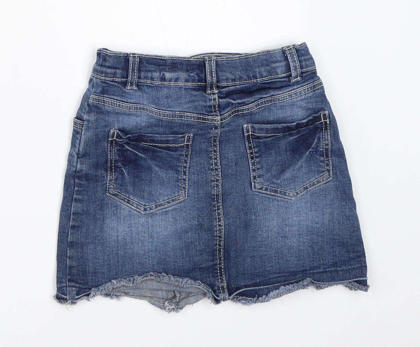 Nutmeg Girls Blue  Denim Mini Skirt Size 7-8 Years