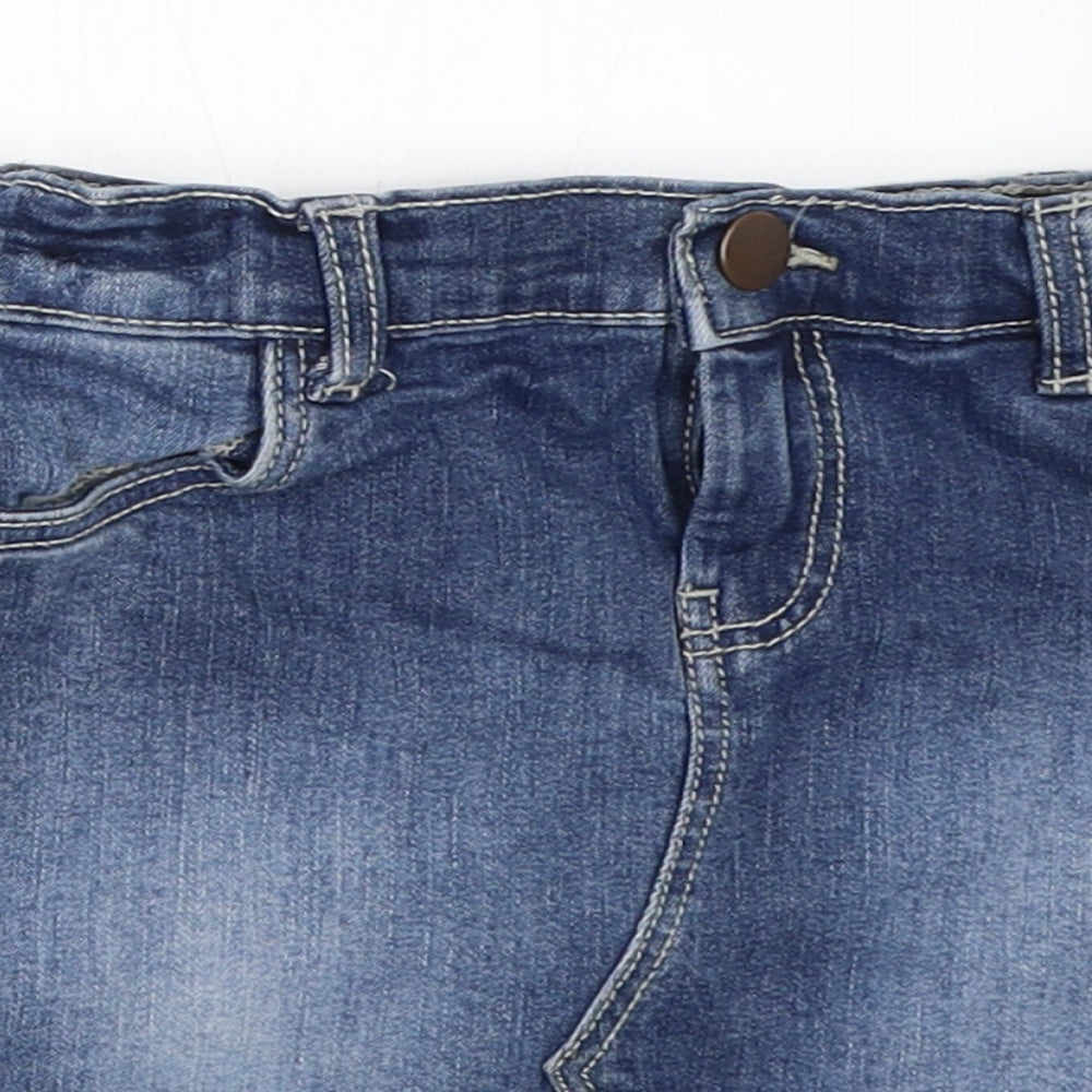 Nutmeg Girls Blue  Denim Mini Skirt Size 7-8 Years