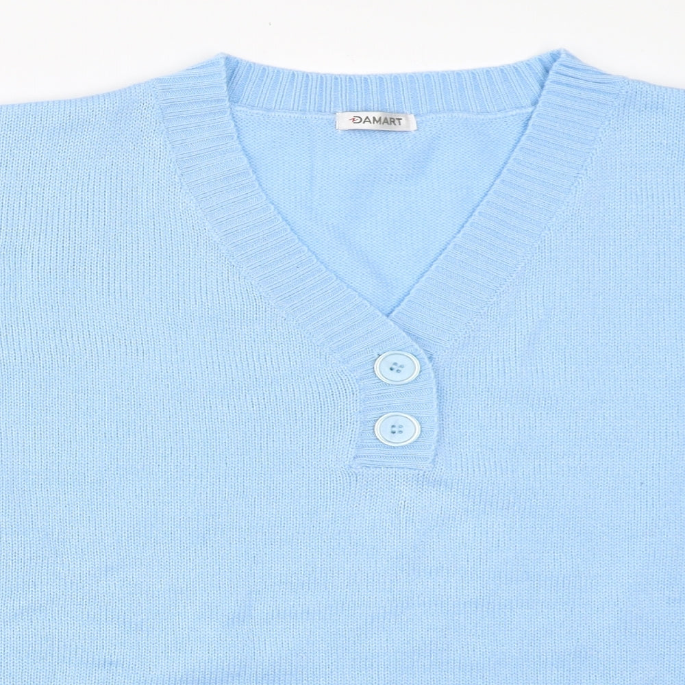Damart Womens Blue   Pullover Jumper Size 26