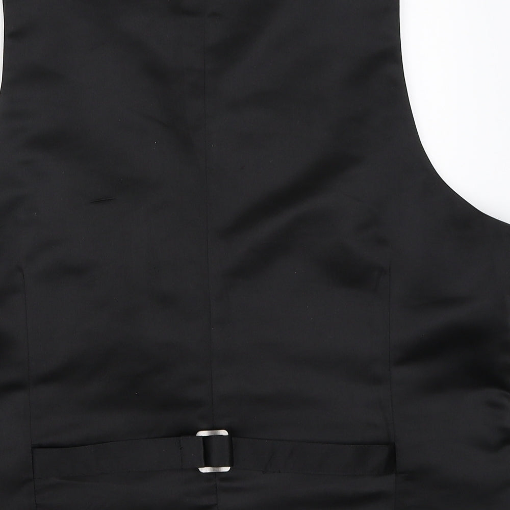 F&F Mens Black   Jacket Suit Waistcoat Size L