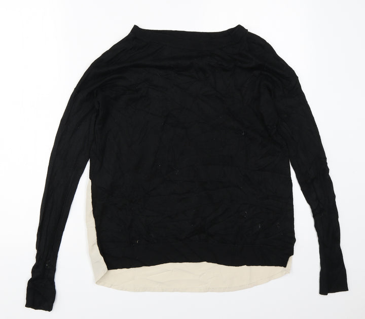 Topshop Womens Black Pullover Jumper Size 8