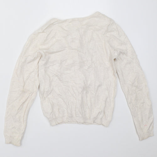 H&M Girls Ivory   Cardigan Jumper Size 7-8 Years