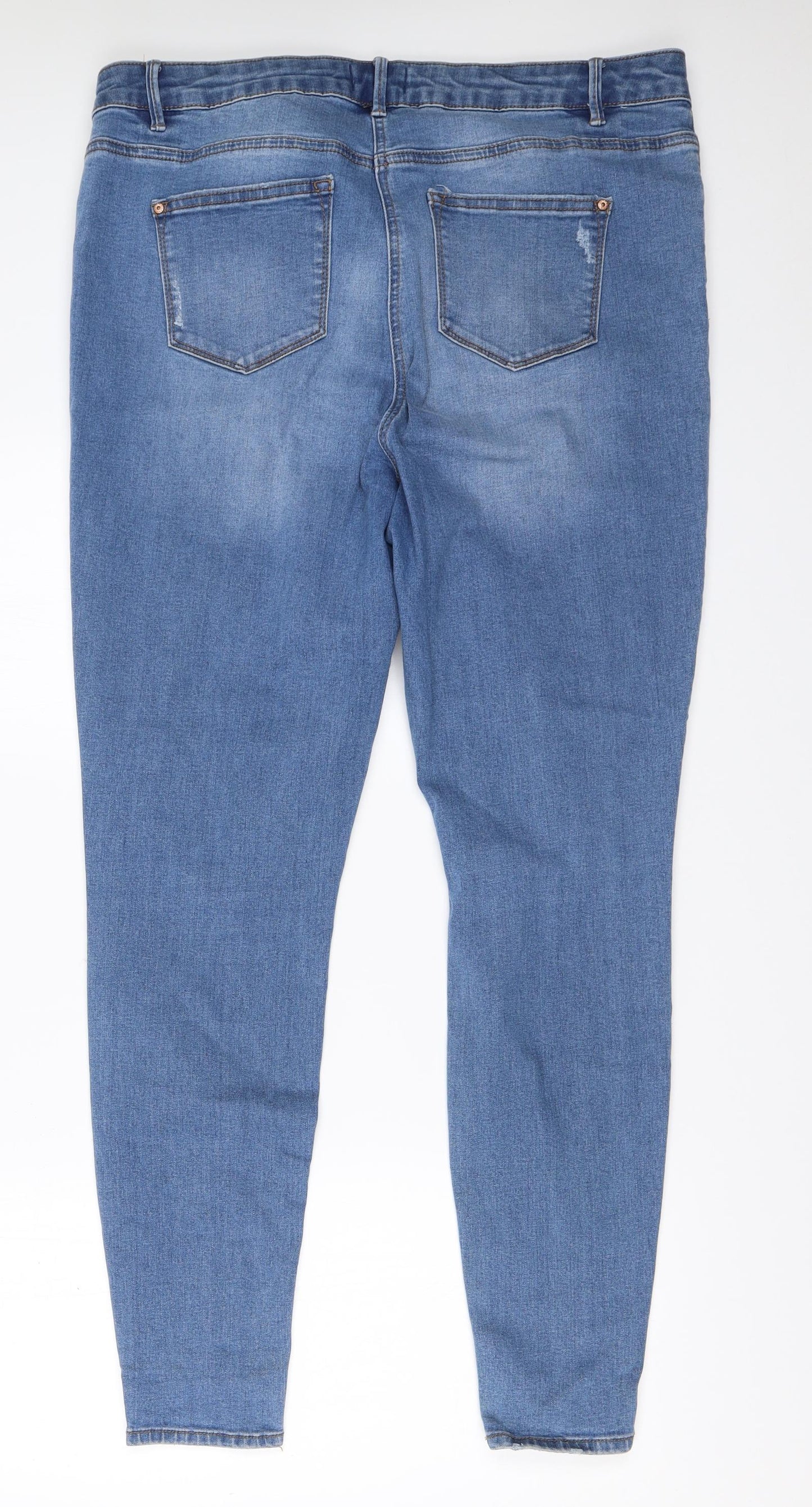 Papaya Womens Blue   Skinny Jeans Size 18 L30 in