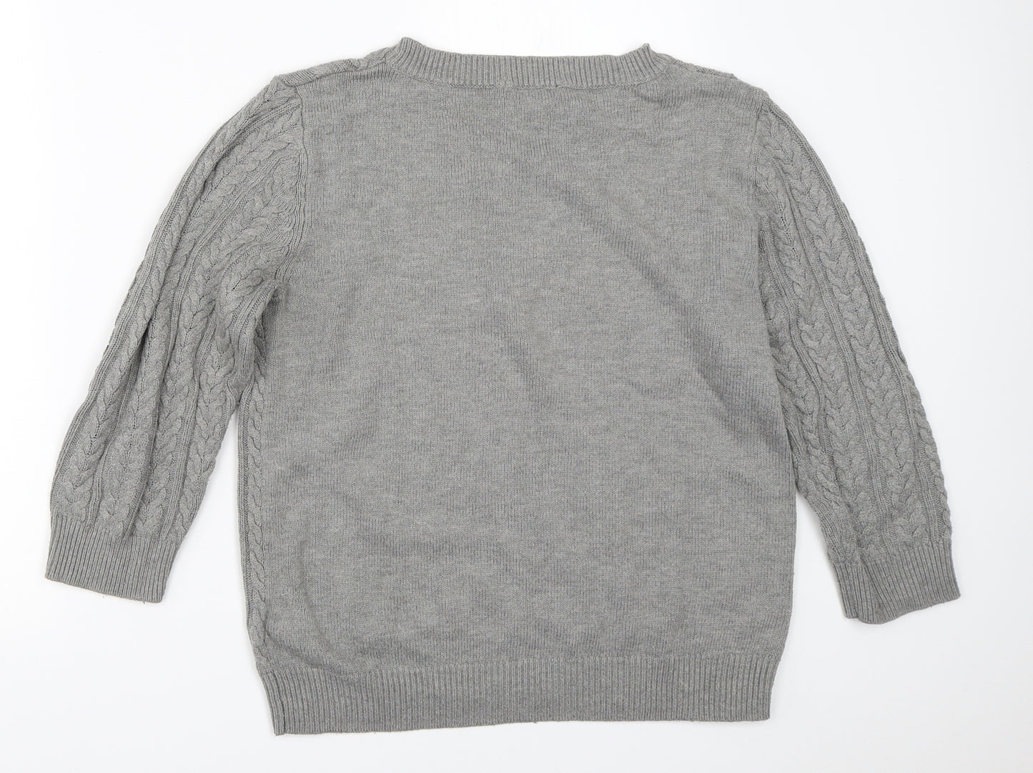 H&M Womens Grey   Pullover Jumper Size M