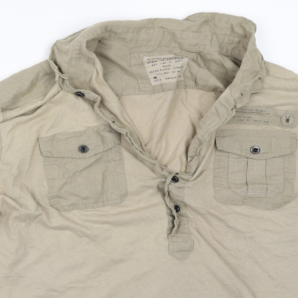 JACK & JONES Mens Beige    T-Shirt Size XL