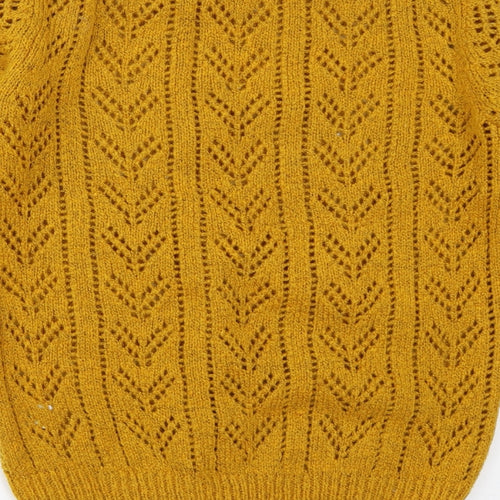 Papaya Womens Yellow   Pullover Jumper Size S