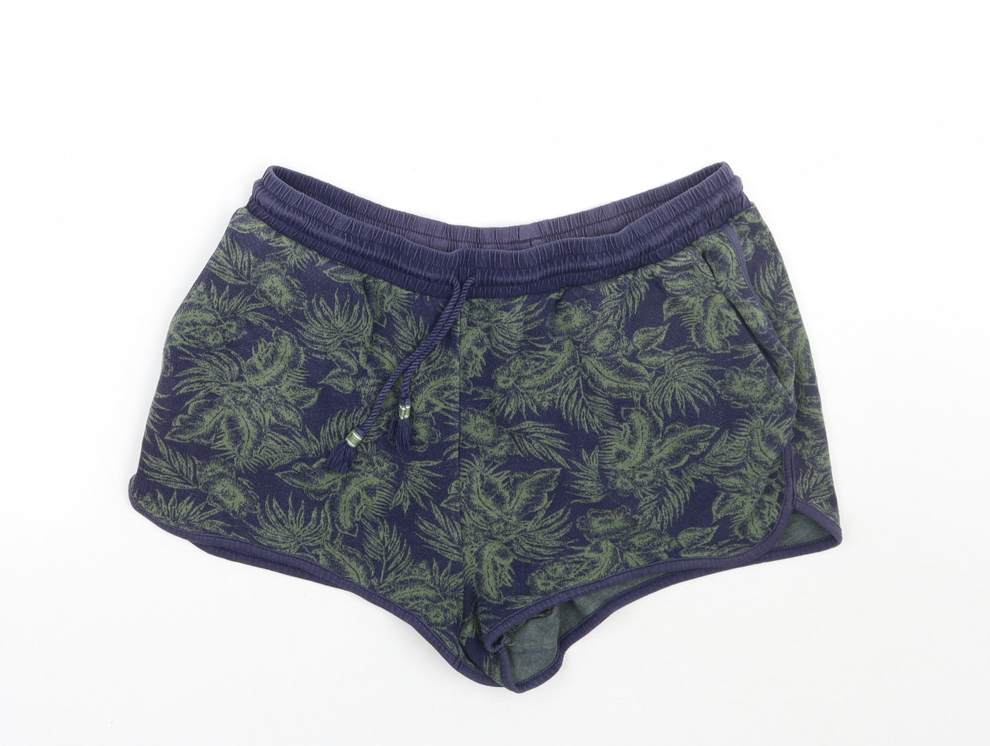 NEXT Womens Black Floral  Bermuda Shorts Size 16
