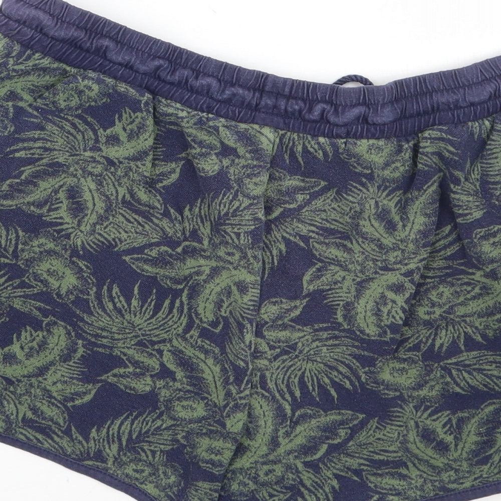 NEXT Womens Black Floral  Bermuda Shorts Size 16