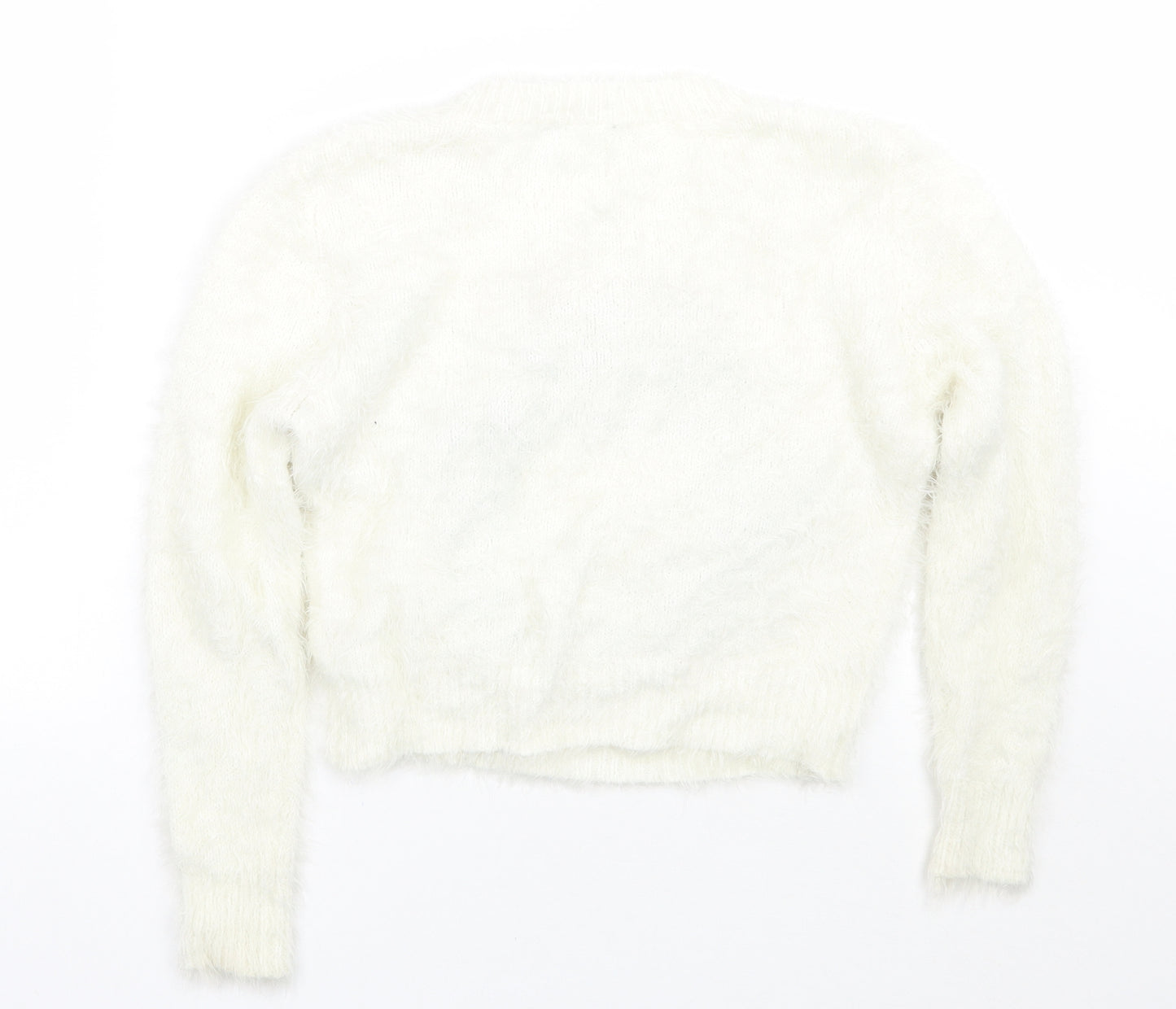 newlook Girls White   Pullover Jumper Size 10-11 Years