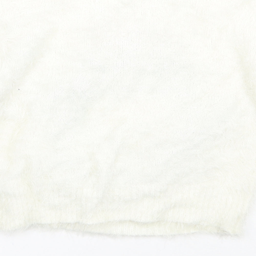 newlook Girls White   Pullover Jumper Size 10-11 Years