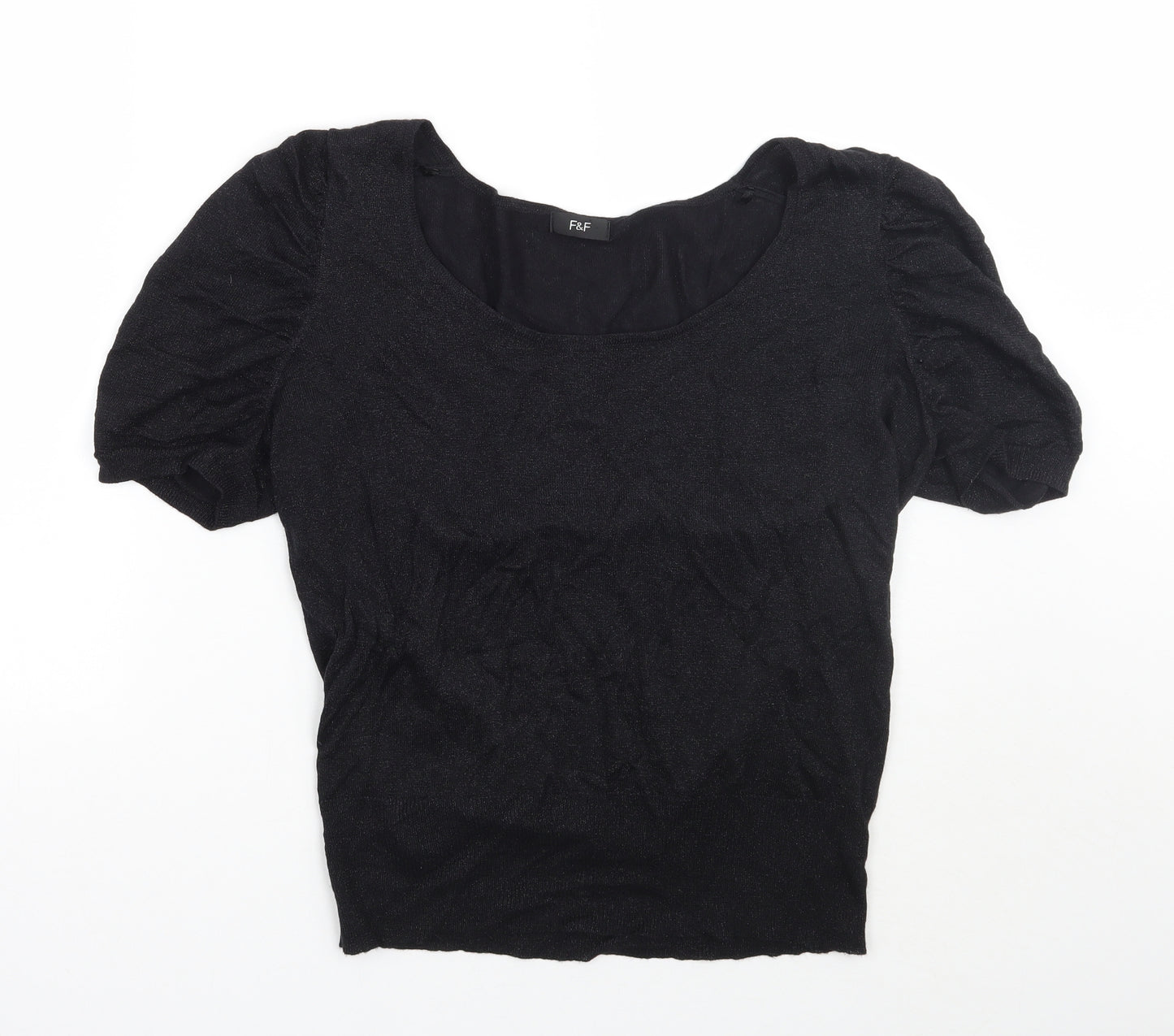 F&F Womens Black   Basic T-Shirt Size 16