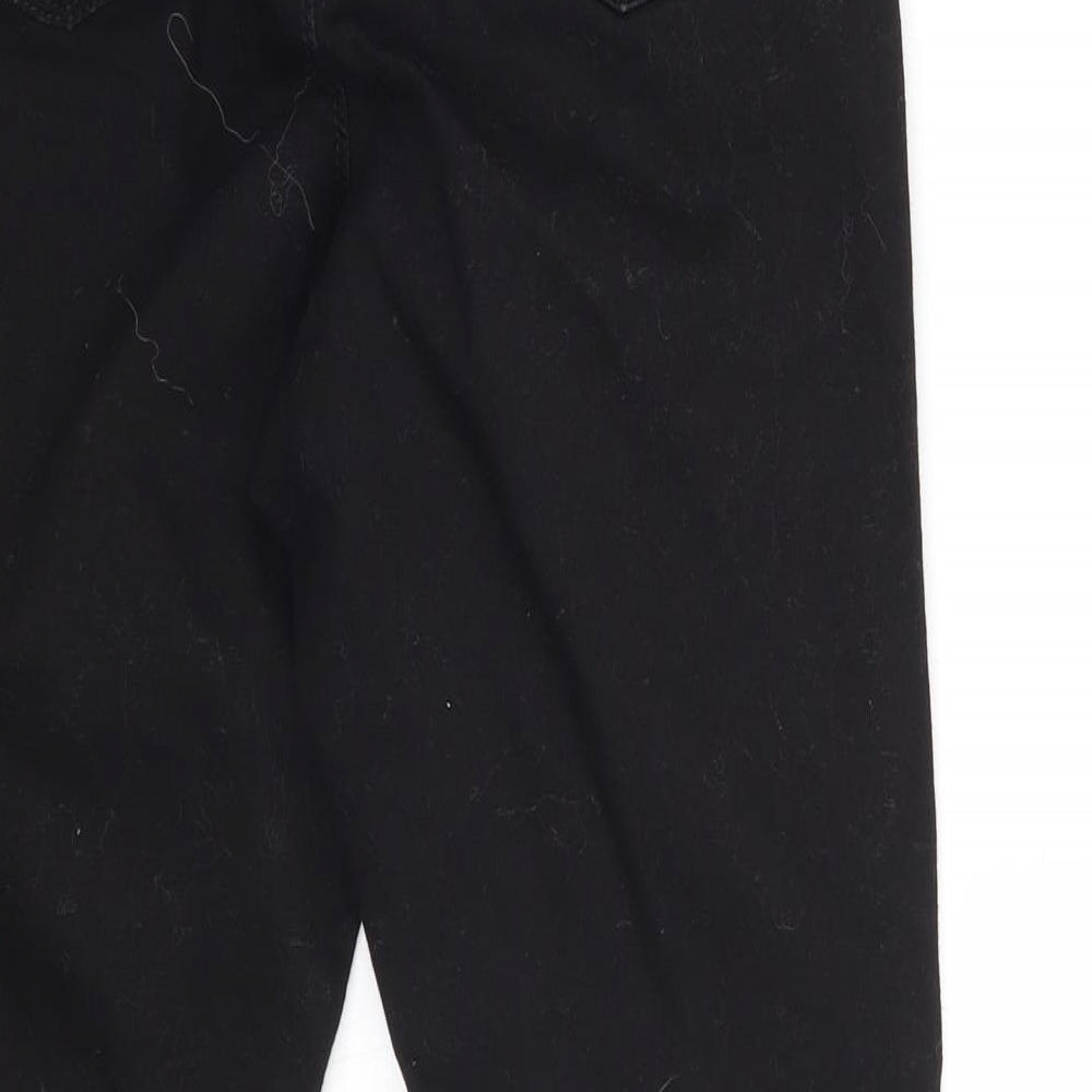 Denim & Co. Womens Black   Skinny Jeans Size 12 L28 in