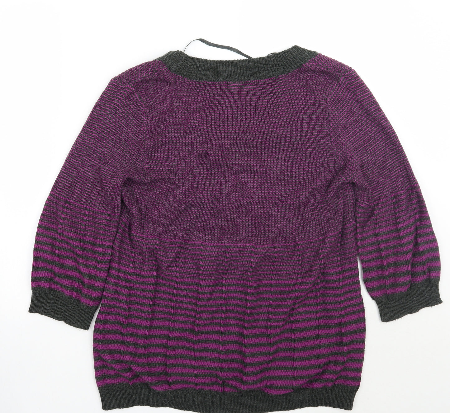 George Womens Purple Striped  Pullover Jumper Size 20