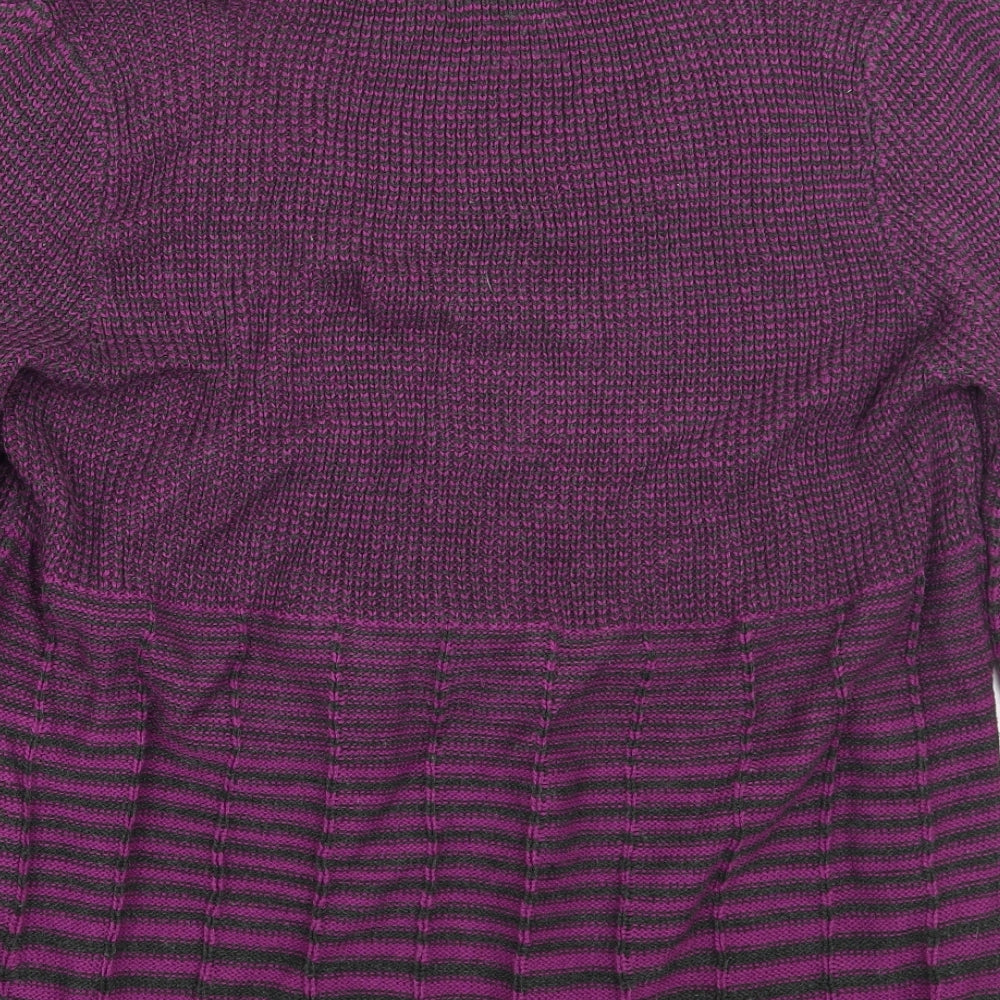 George Womens Purple Striped  Pullover Jumper Size 20