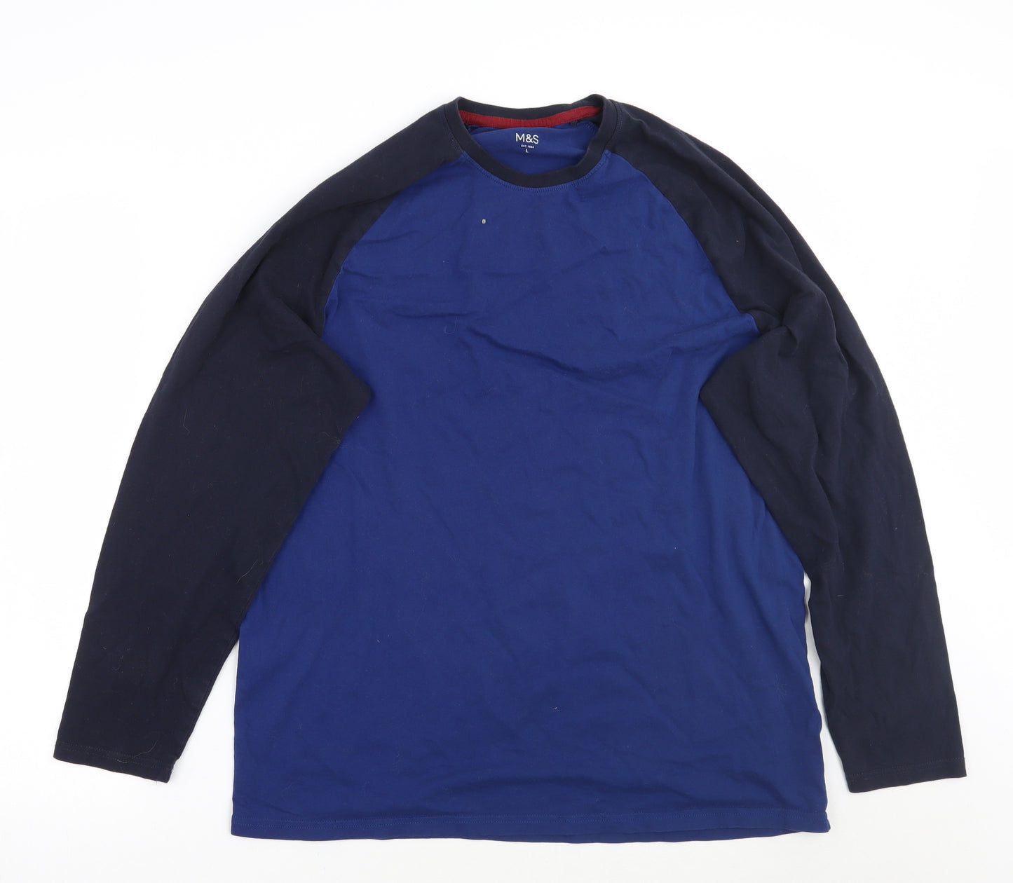Marks and Spencer Mens Blue    T-Shirt Size L