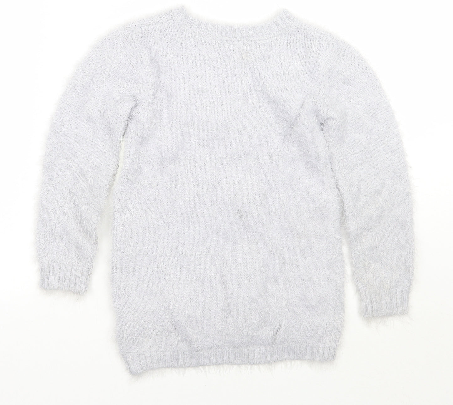 Primark Girls Purple   Pullover Jumper Size 7-8 Years