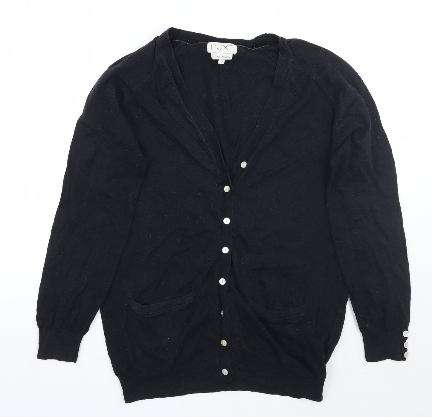 NEXT Womens Black   Cardigan Jumper Size 14