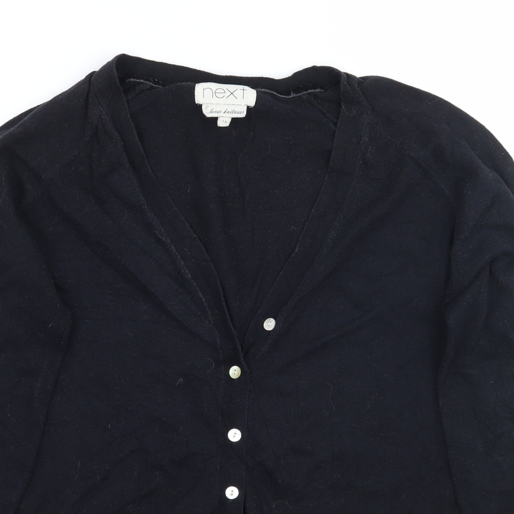 NEXT Womens Black   Cardigan Jumper Size 14
