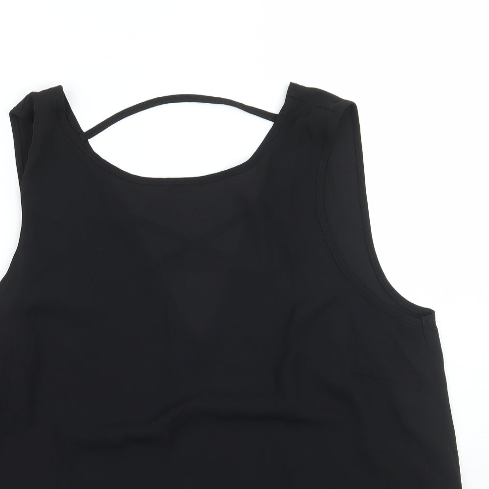Dorothy Perkins Womens Black   Basic Blouse Size 14