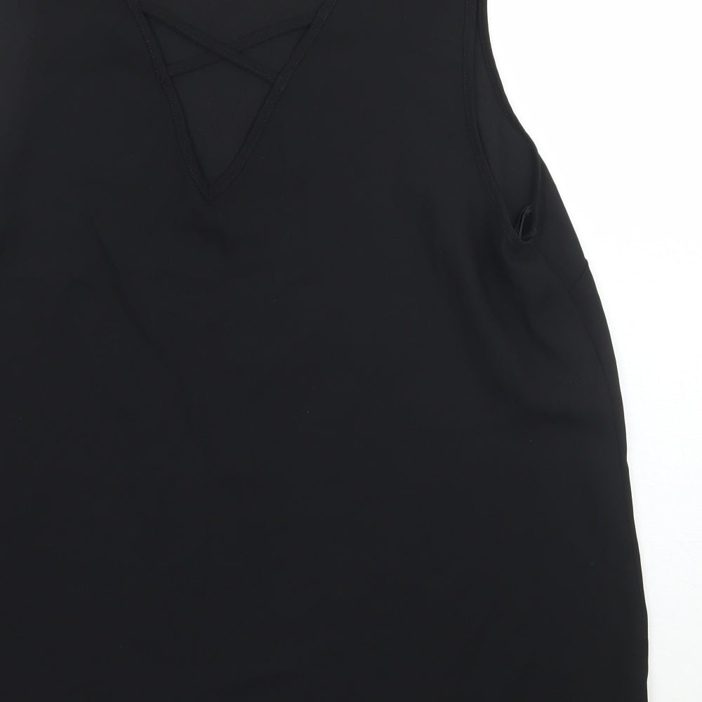 Dorothy Perkins Womens Black   Basic Blouse Size 14