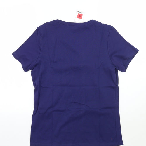 Marks and Spencer Womens Purple   Basic T-Shirt Size 18