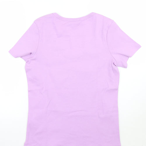 Marks and Spencer Womens Purple   Basic T-Shirt Size 18