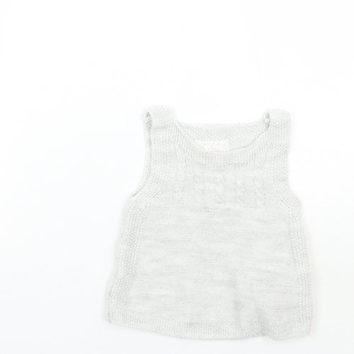 F&F Girls Grey   Basic Tank Size 0-3 Months