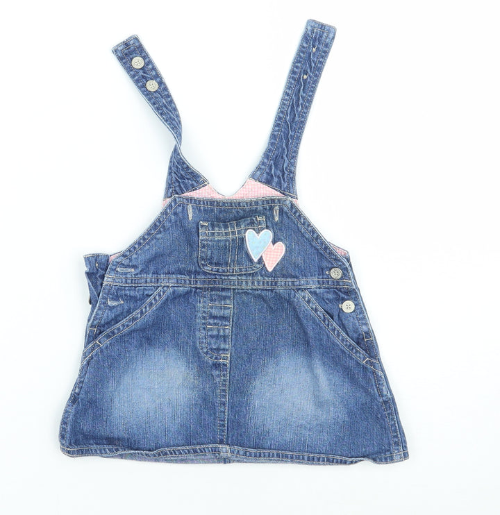 Cherokee Boys Blue Dungaree One-Piece Size 0-3 Months